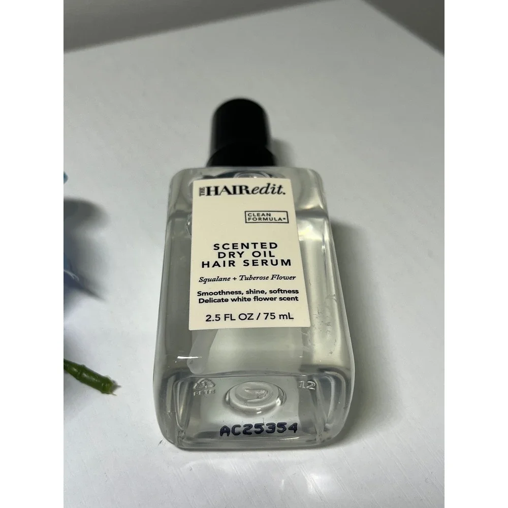 The Hair Edit‎ Scented Dry Oil Hair Serum Squalane Tuberose Flower 2.5 oz 75 ml